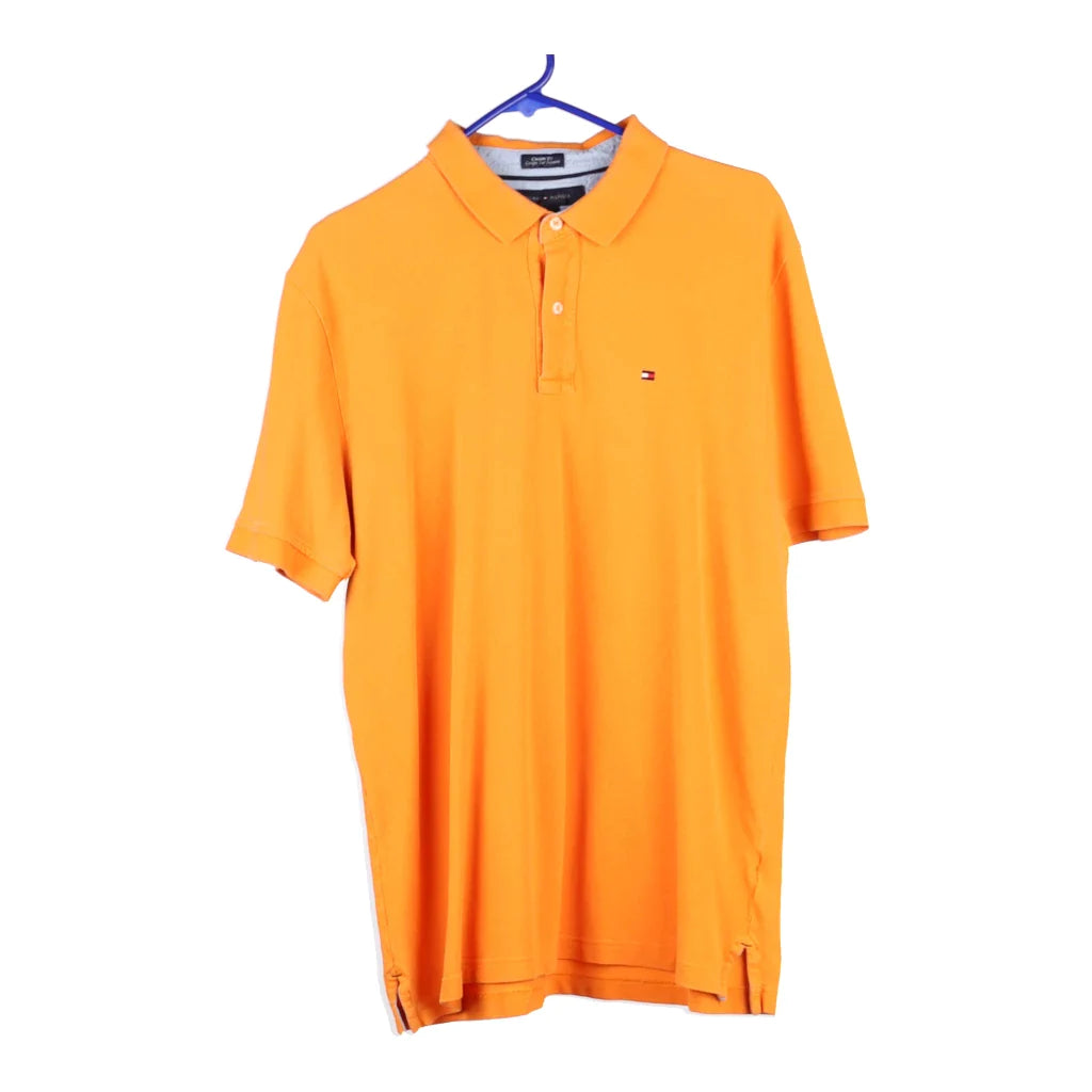 Image of Tommy Hilfiger Polo Shirt - XL Orange Cotton