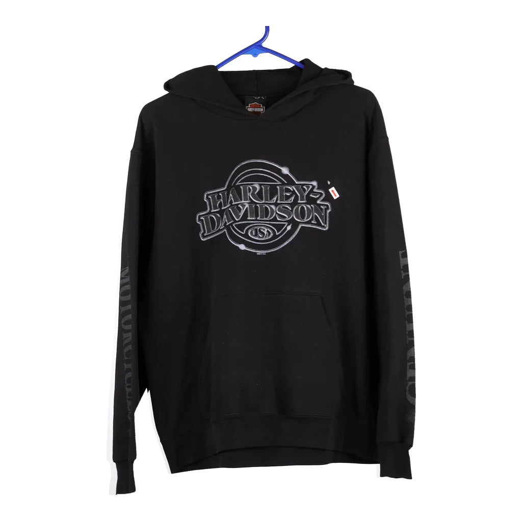 image of Lansing Michigan Harley Davidson Hoodie - Large Black Cotton Blend