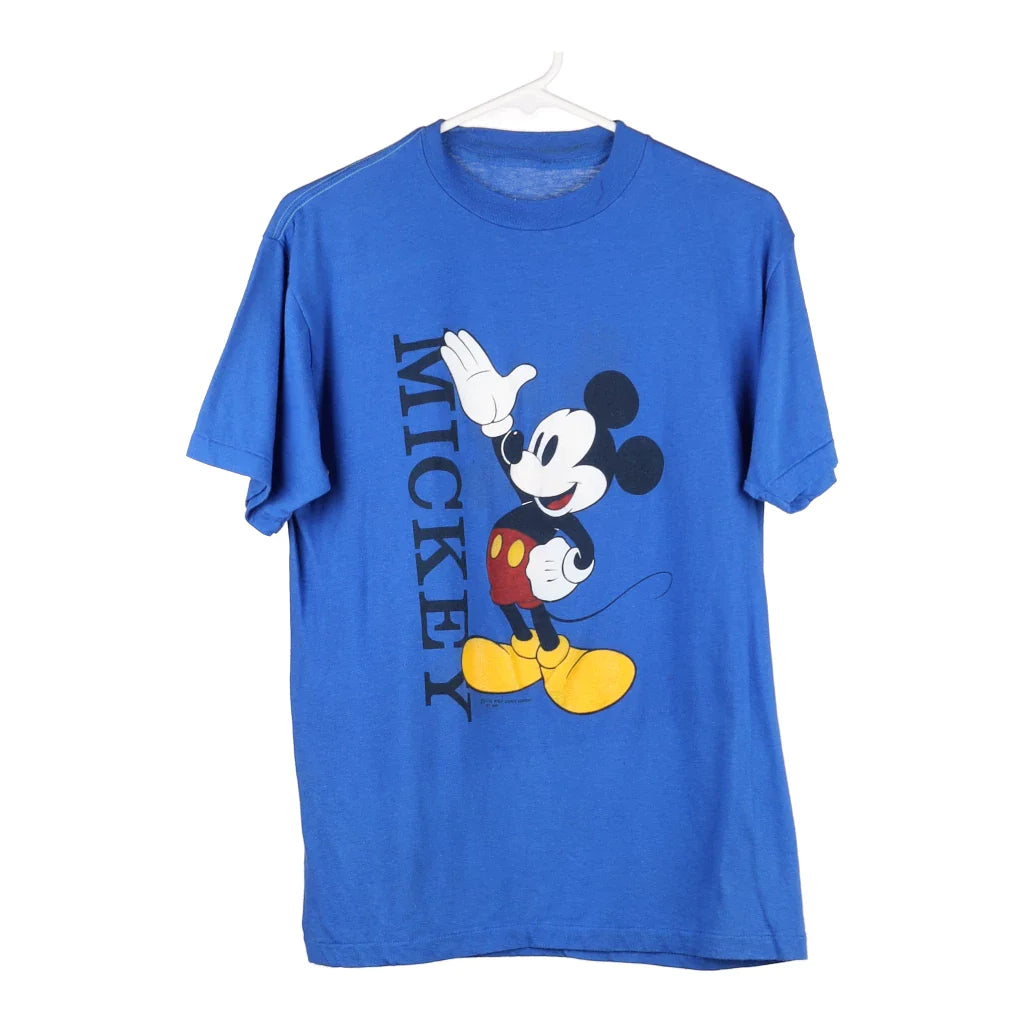 image of Mickey Mouse Unbranded Cartoon T-Shirt - Large Blue Cotton