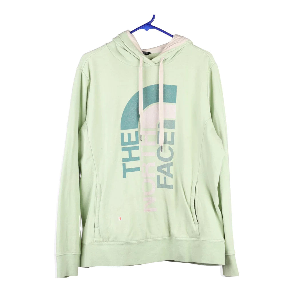 image of The North Face Spellout Hoodie - XL Green Cotton