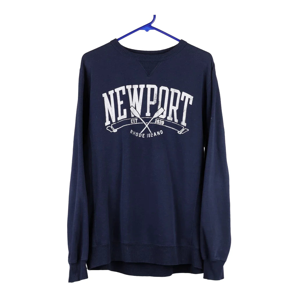 image of Newport Gear Sweatshirt - Medium Navy Cotton Blend