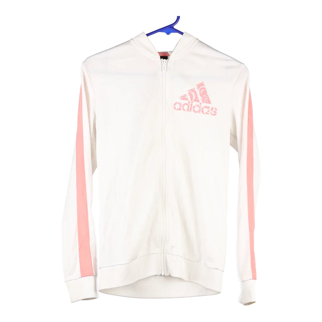 Image of Age 14 Adidas Track Jacket - XL White Polyester