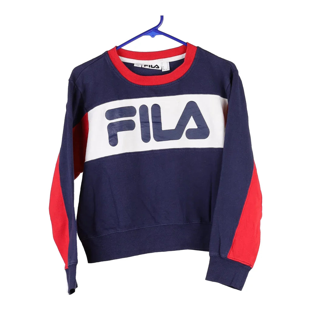 image of Age 10 Fila Sweatshirt - XL Navy Polyester