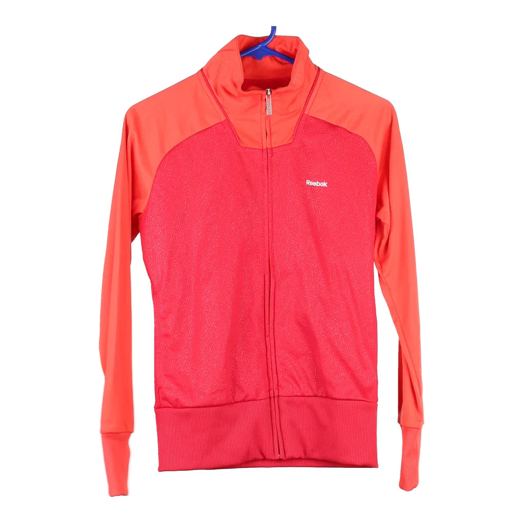 image of Age 13-14 Reebok Track Jacket - Small Red Polyester