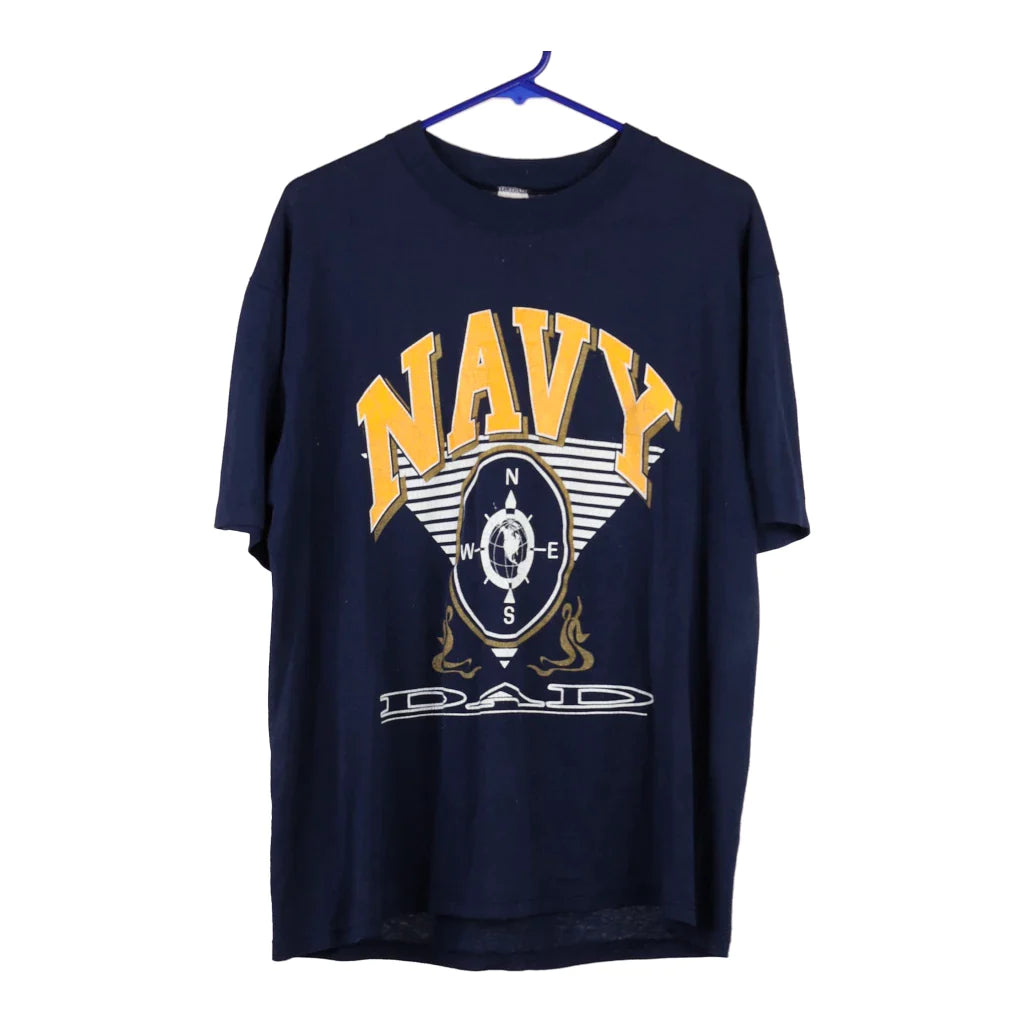 image of Navy Dad Soffe T-Shirt - Large Navy Cotton