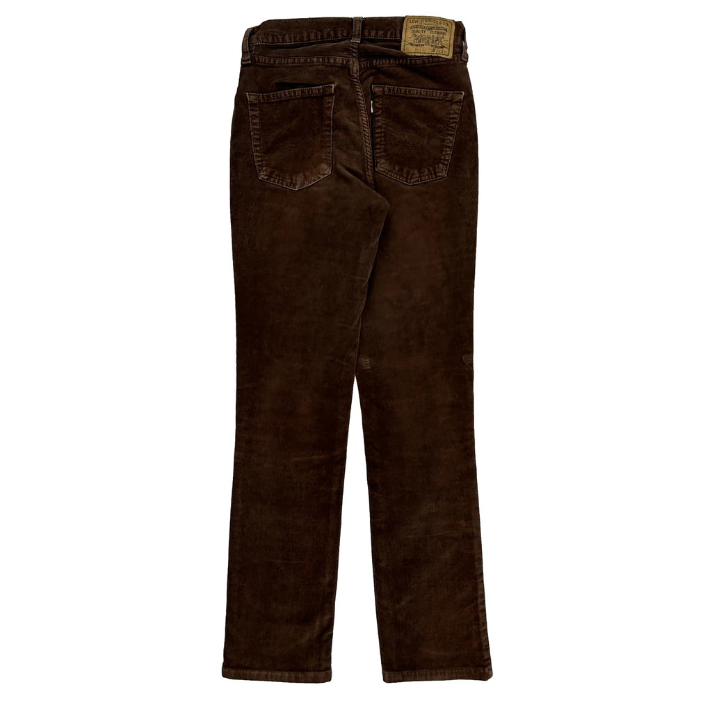 image of Levis Cord Trousers - 26″ Waist Brown Cotton Blend