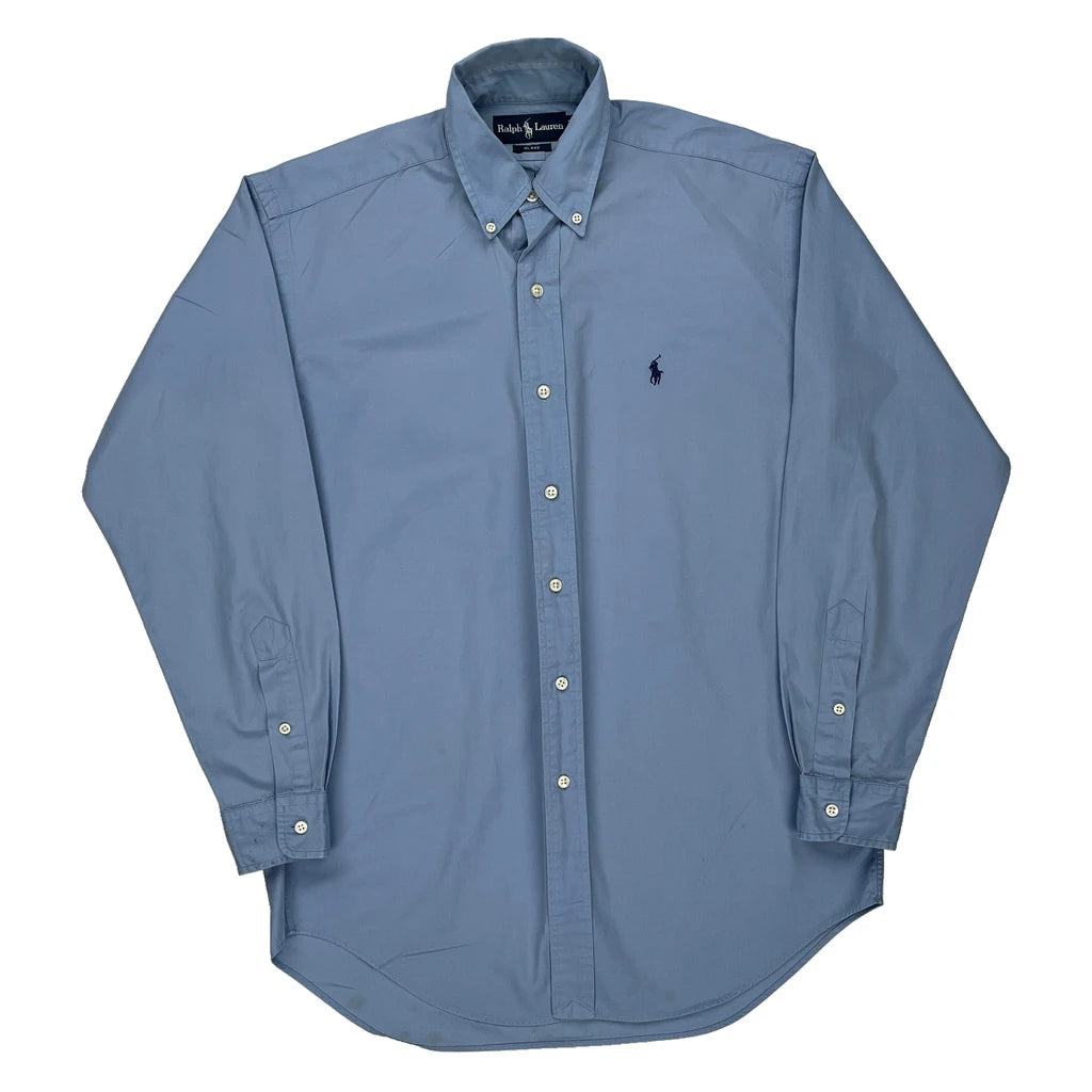 image of Blake Ralph Lauren Shirt - Small Blue Cotton