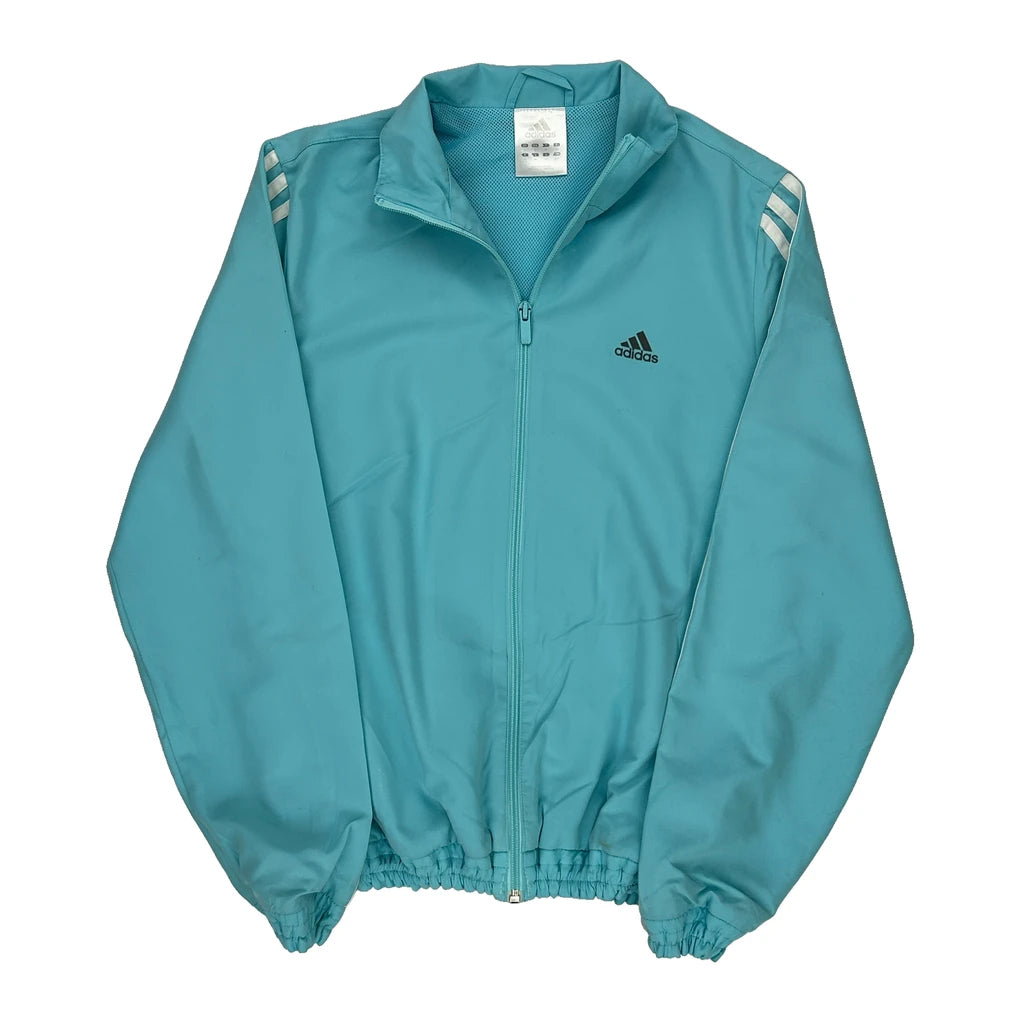 image of Adidas Track Jacket - Large Blue Polyester