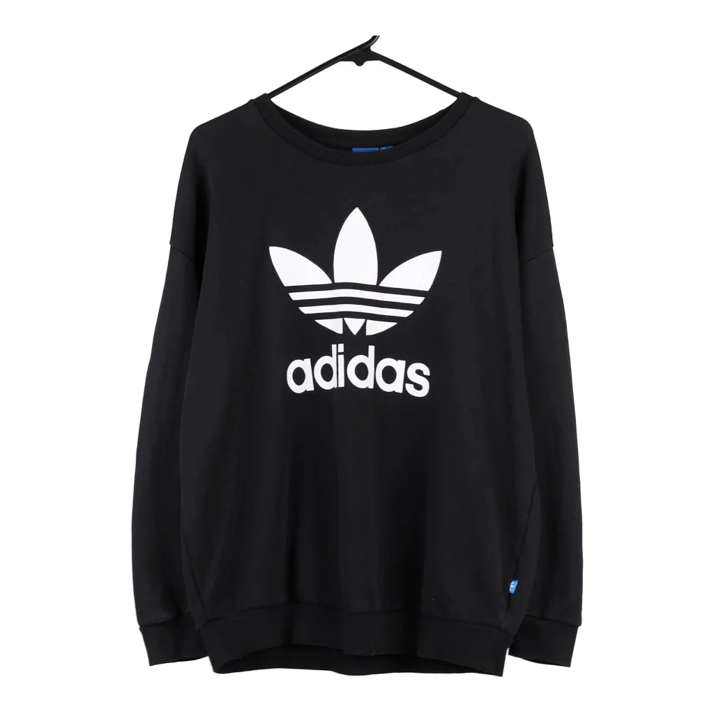 image of Adidas Spellout Sweatshirt - Medium Black Cotton Blend