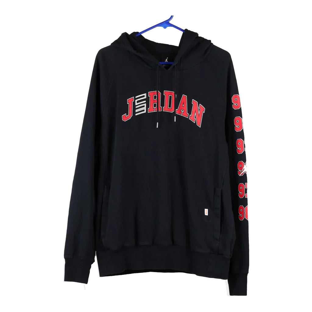 image of Jordan Spellout Hoodie - Large Navy Cotton Blend