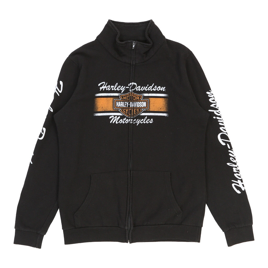 image of Harley Davidson Zip Up - XL Black Cotton Blend