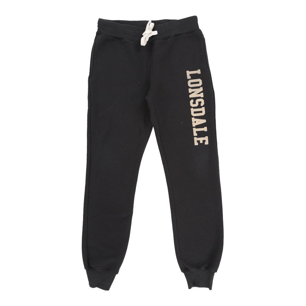 image of Lonsdale Joggers - Medium Black Cotton