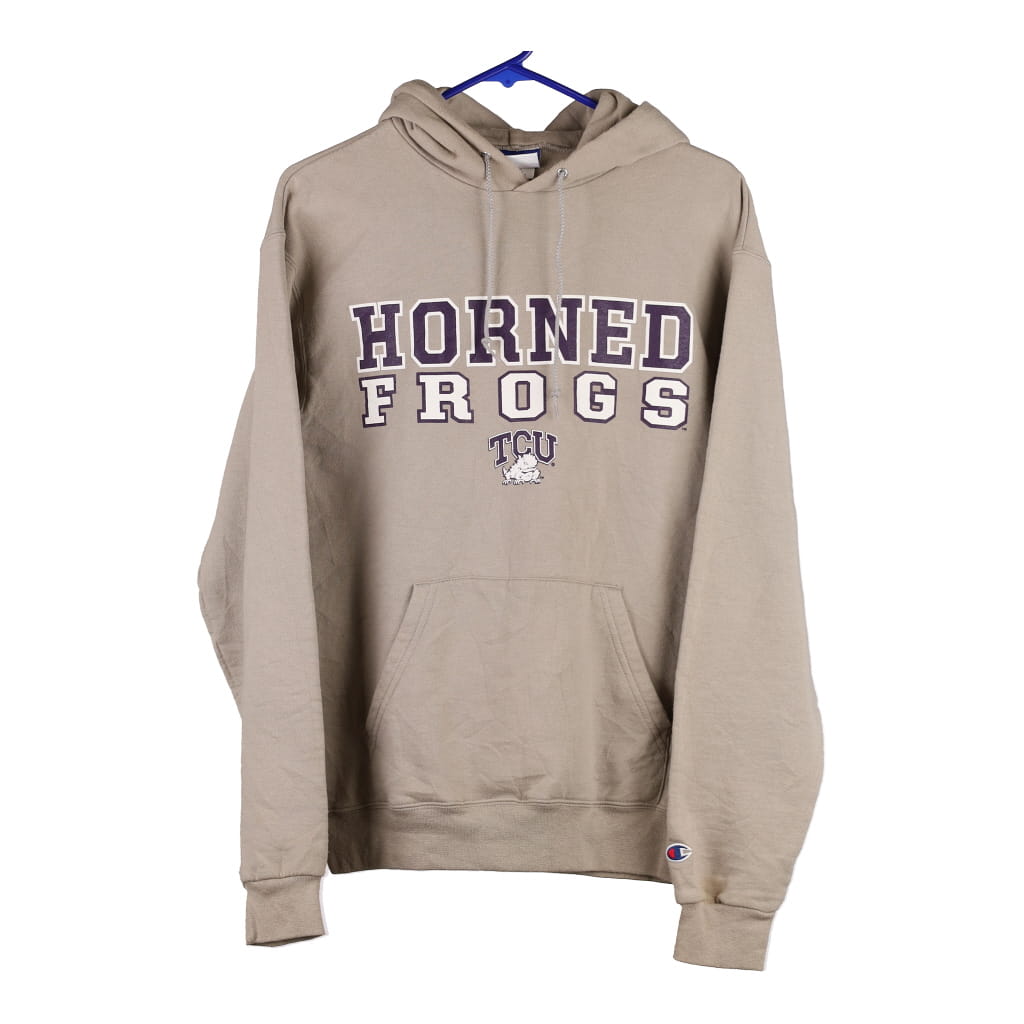 image of Horned Frogs Champion Hoodie - Medium Beige Cotton Blend