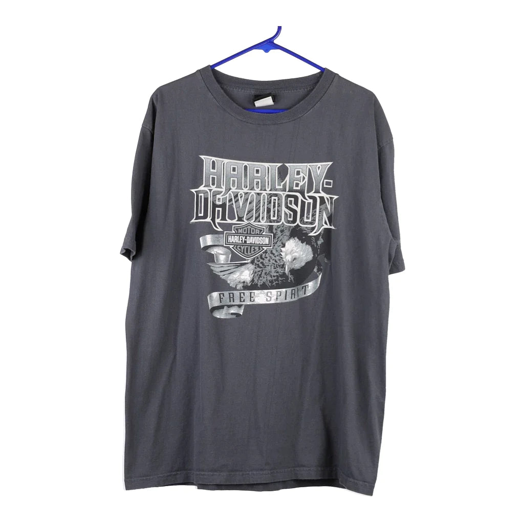 image of Salisbury, North Carolina Harley Davidson T-Shirt - XL Grey Cotton Blend