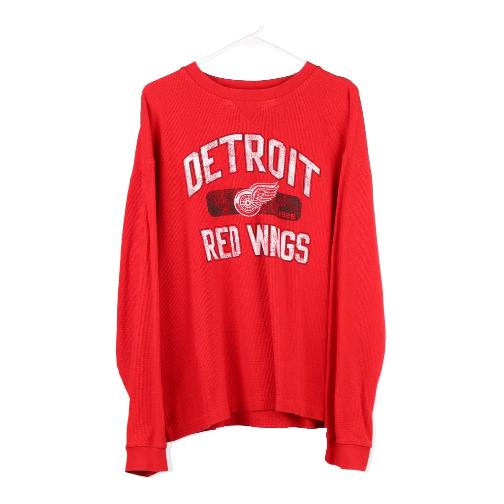 image of Detroit Red Wings Nhl NHL Long Sleeve T-Shirt - XL Red Cotton Blend