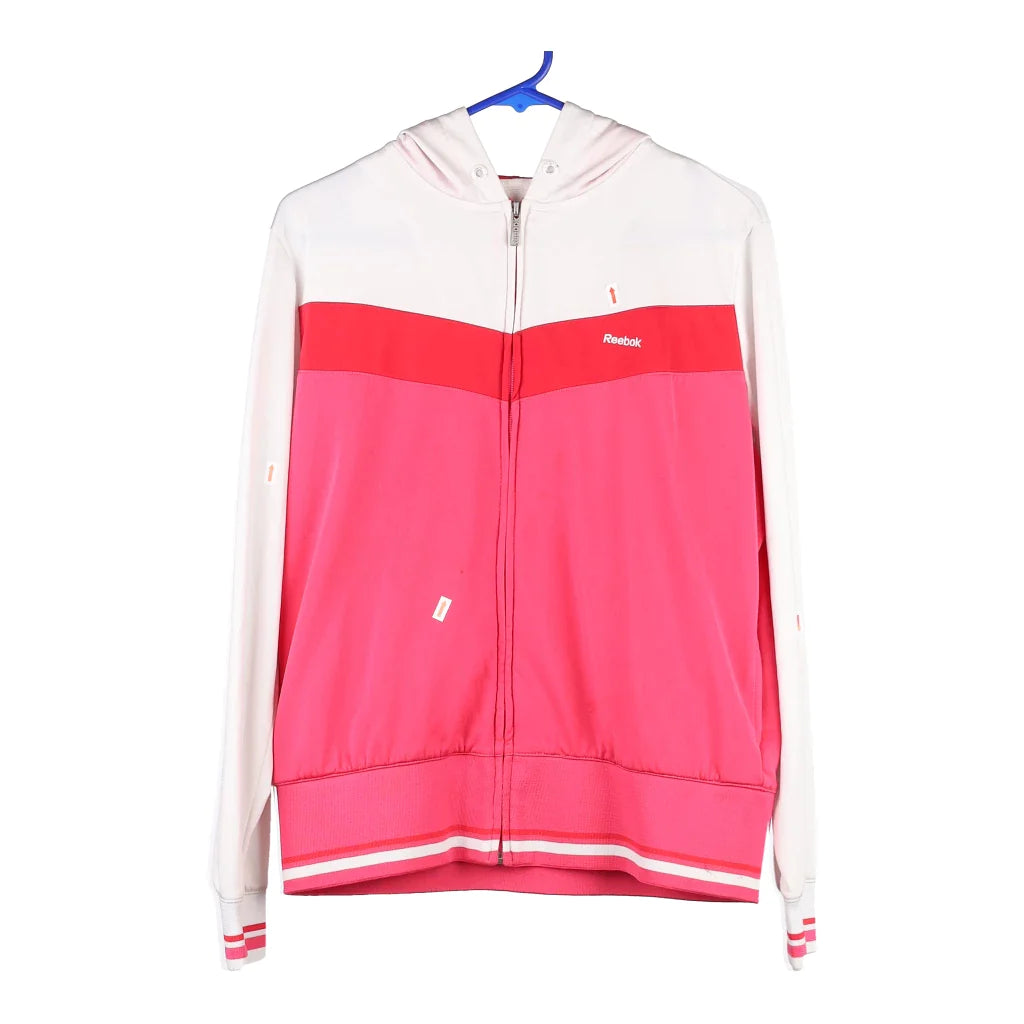 Image of Reebok Zip Up - Large Pink Polyester