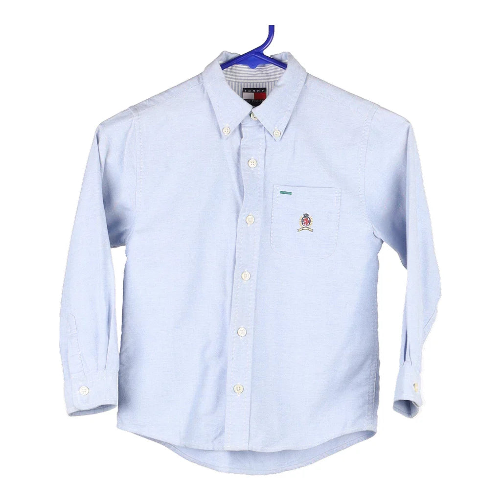 image of Age 6 Tommy Hilfiger Shirt - Medium Blue Cotton