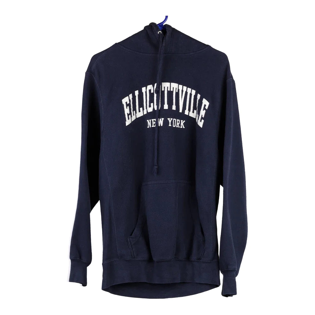 image of Ellicottville, New York Mv Sport Graphic Hoodie - Small Navy Cotton