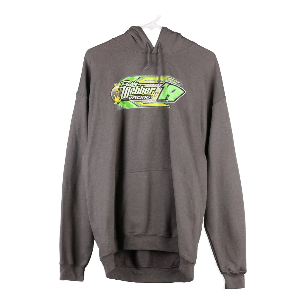 image of Bobby Webber Racing Gildan Graphic Hoodie - Large Grey Cotton