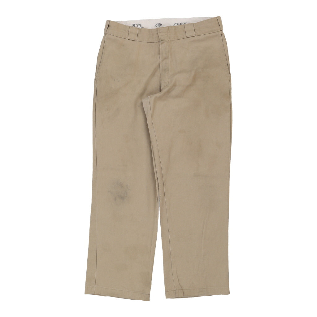 image of 874 Dickies Trousers - 34W 26L Beige Polyester Blend