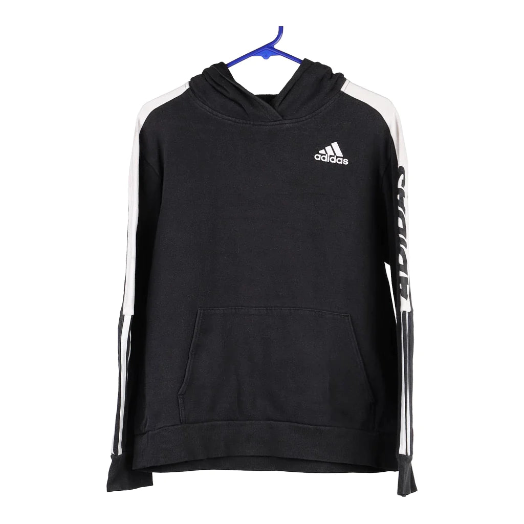 Image of Age 18-20 Adidas Hoodie - XL Black Cotton Blend