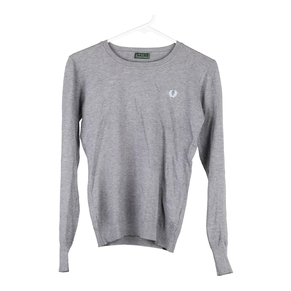 Image of Age 13-14 Fred Perry Jumper - Large Grey Cotton Blend