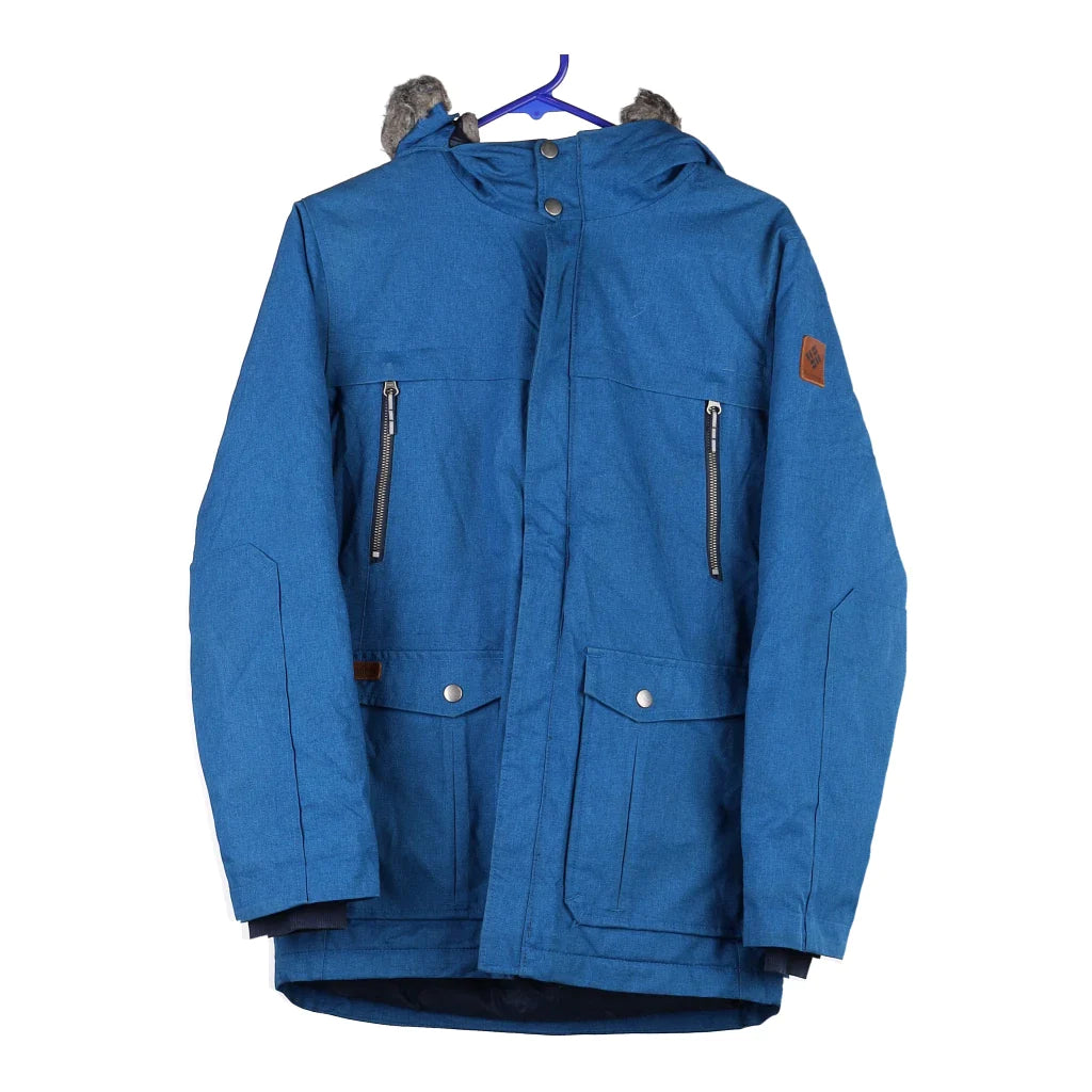 Image of Age 13-14 Columbia Jacket - Large Blue Polyester