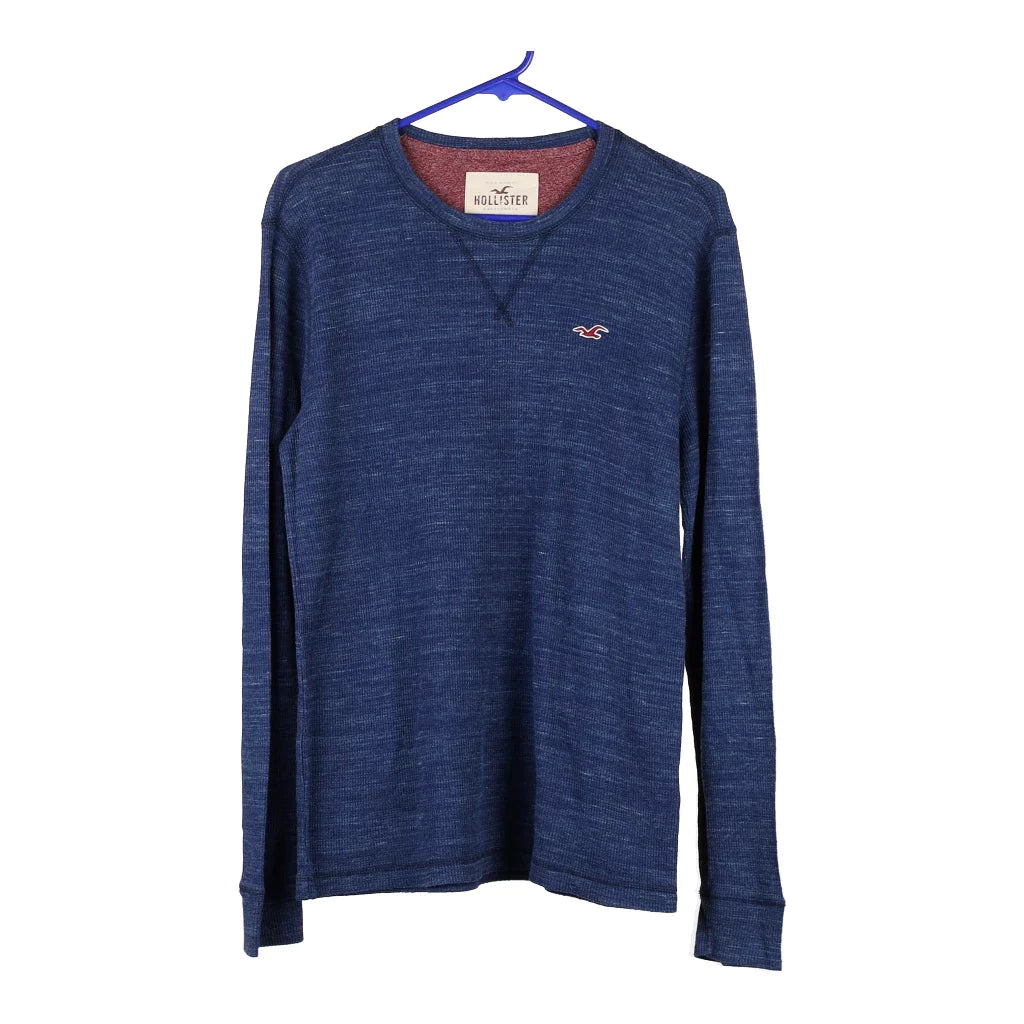 Image of Hollister Sweatshirt - Small Navy Cotton Blend