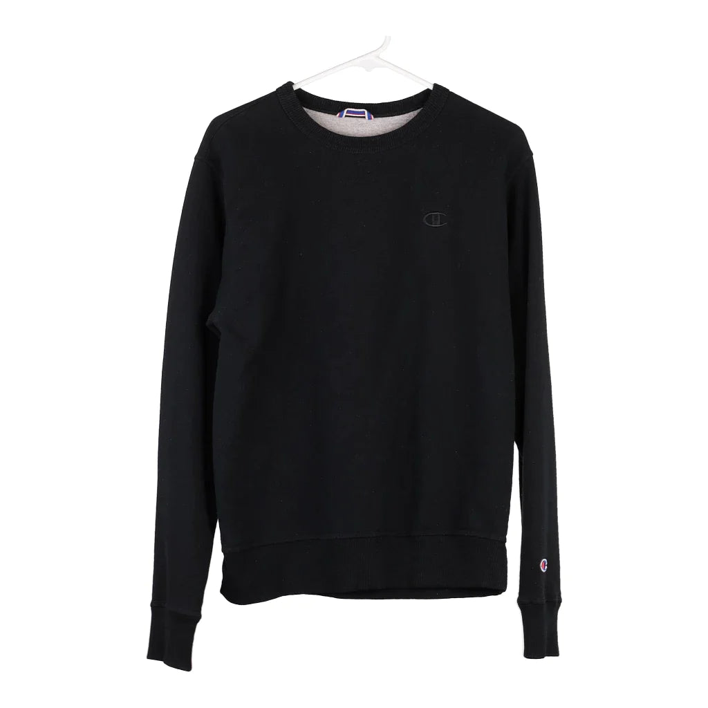 image of Champion Sweatshirt - Small Black Cotton Blend