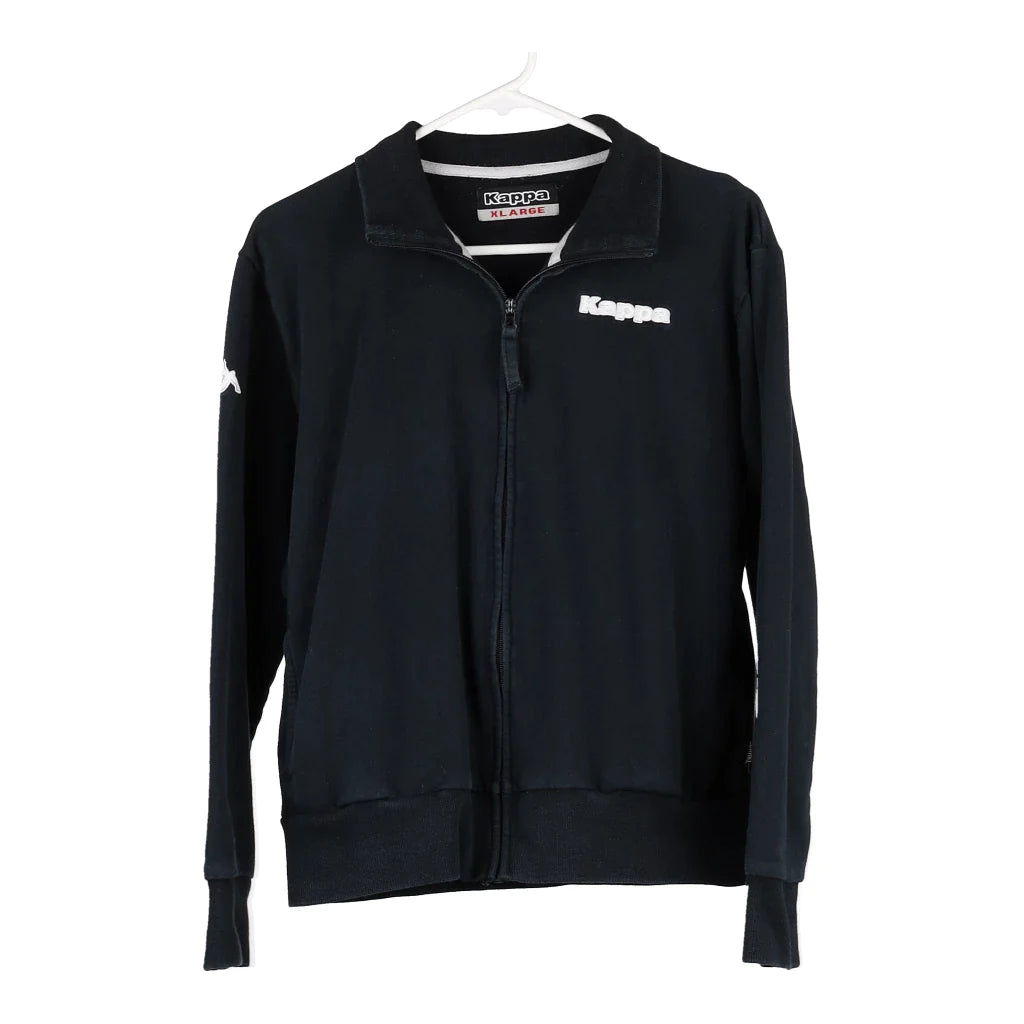 image of Kappa Zip Up - Small Black Cotton Blend
