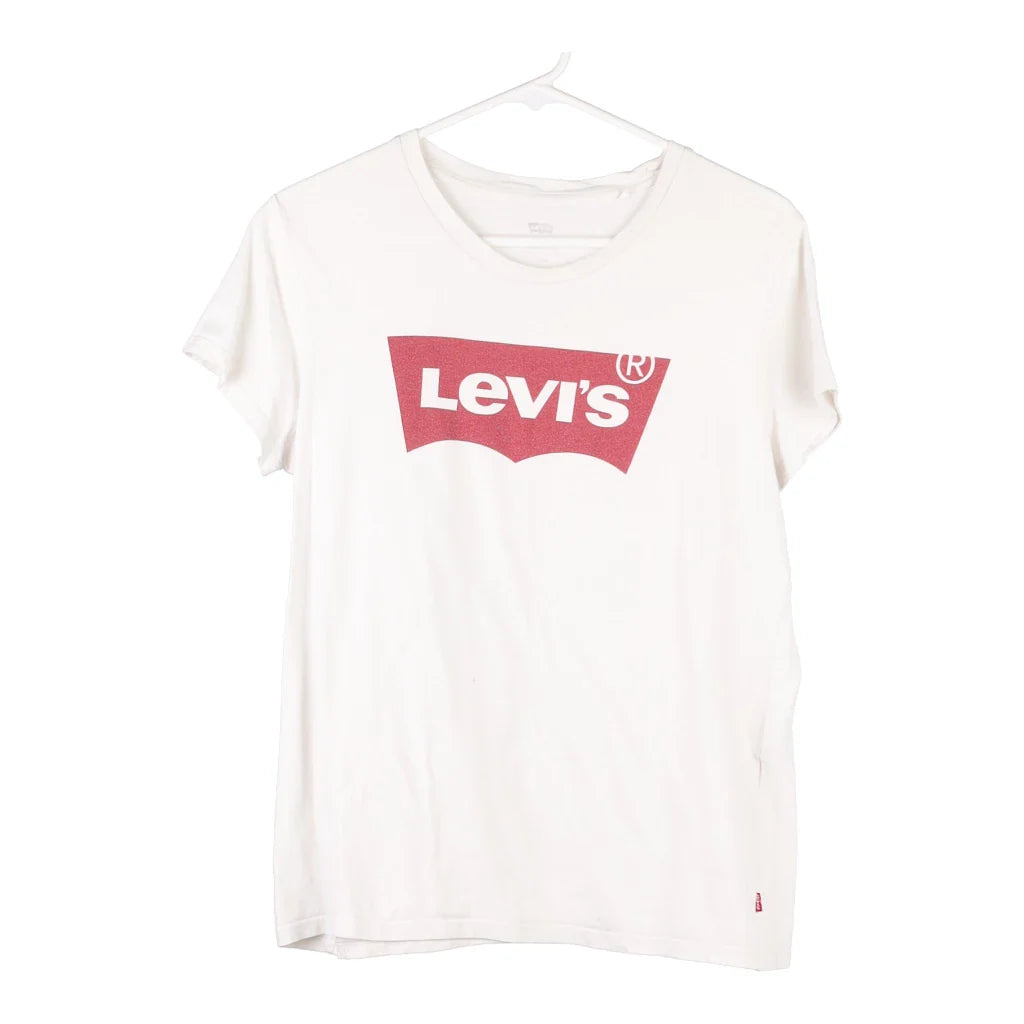 image of Levis Spellout T-Shirt - Large White Cotton Blend