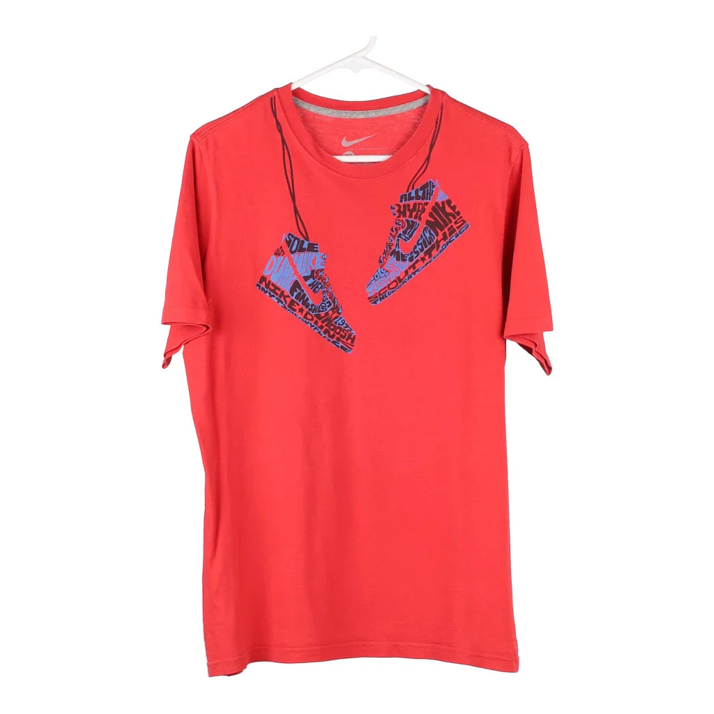 image of Nike Graphic T-Shirt - XL Red Cotton Blend
