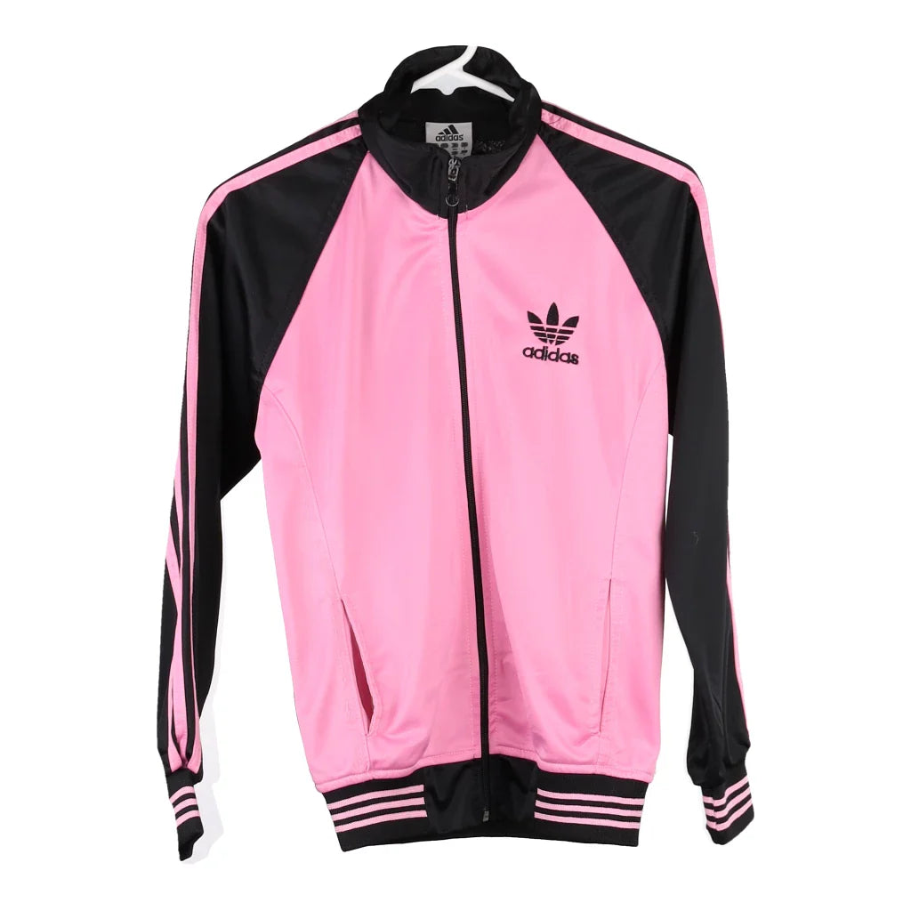 image of Bootleg, Age 15-16 Adidas Track Jacket - Large Pink Polyester