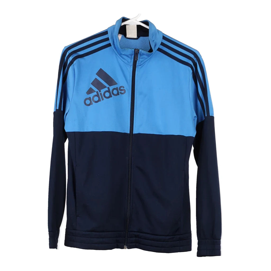 image of Age 13-14 Adidas Track Jacket - Large Blue Polyester