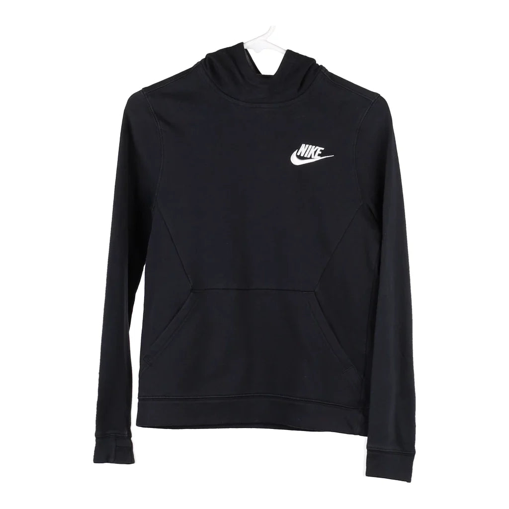 image of Age 11-13 Nike Hoodie - Large Black Cotton Blend