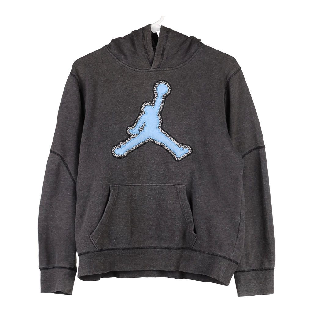 Image of Age 13-15 Jordan Hoodie - Large Grey Cotton Blend