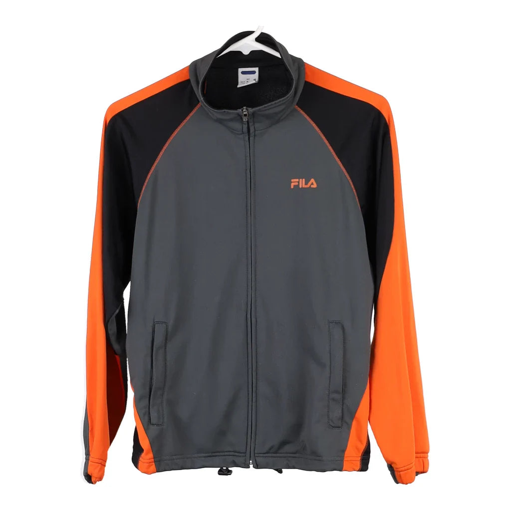 image of Age 10 Fila Track Jacket - Small Grey Polyester