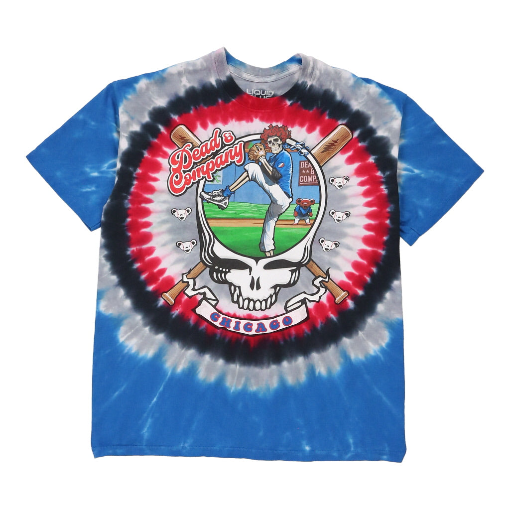 Image of Grateful Dead Liquid Blue Band T-Shirt - Large Multicoloured Cotton