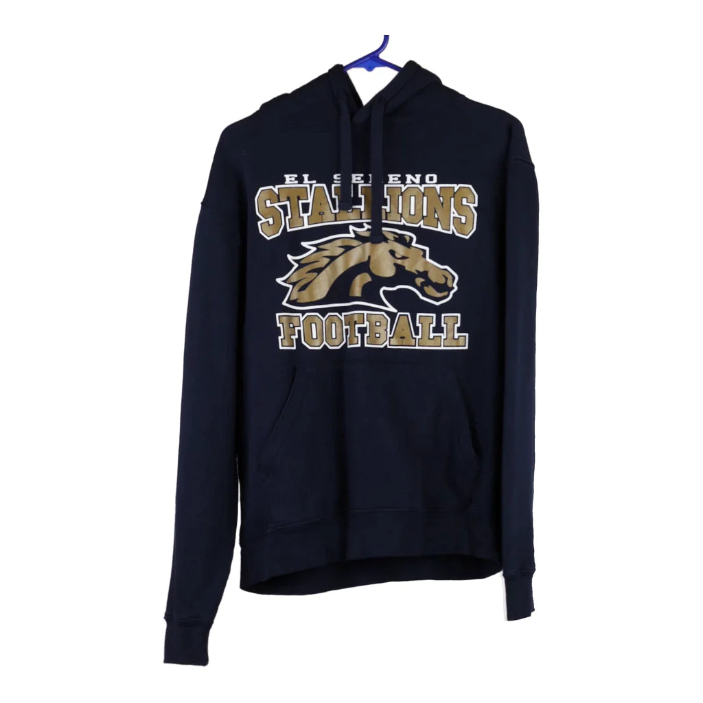 image of Stallions Football Russell Athletic Hoodie - Medium Navy Cotton Blend