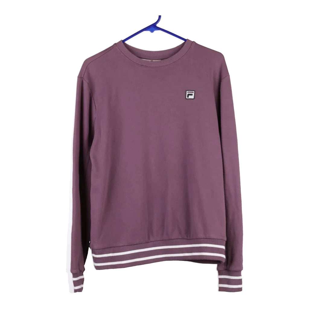 image of Fila Sweatshirt - Medium Purple Cotton Blend