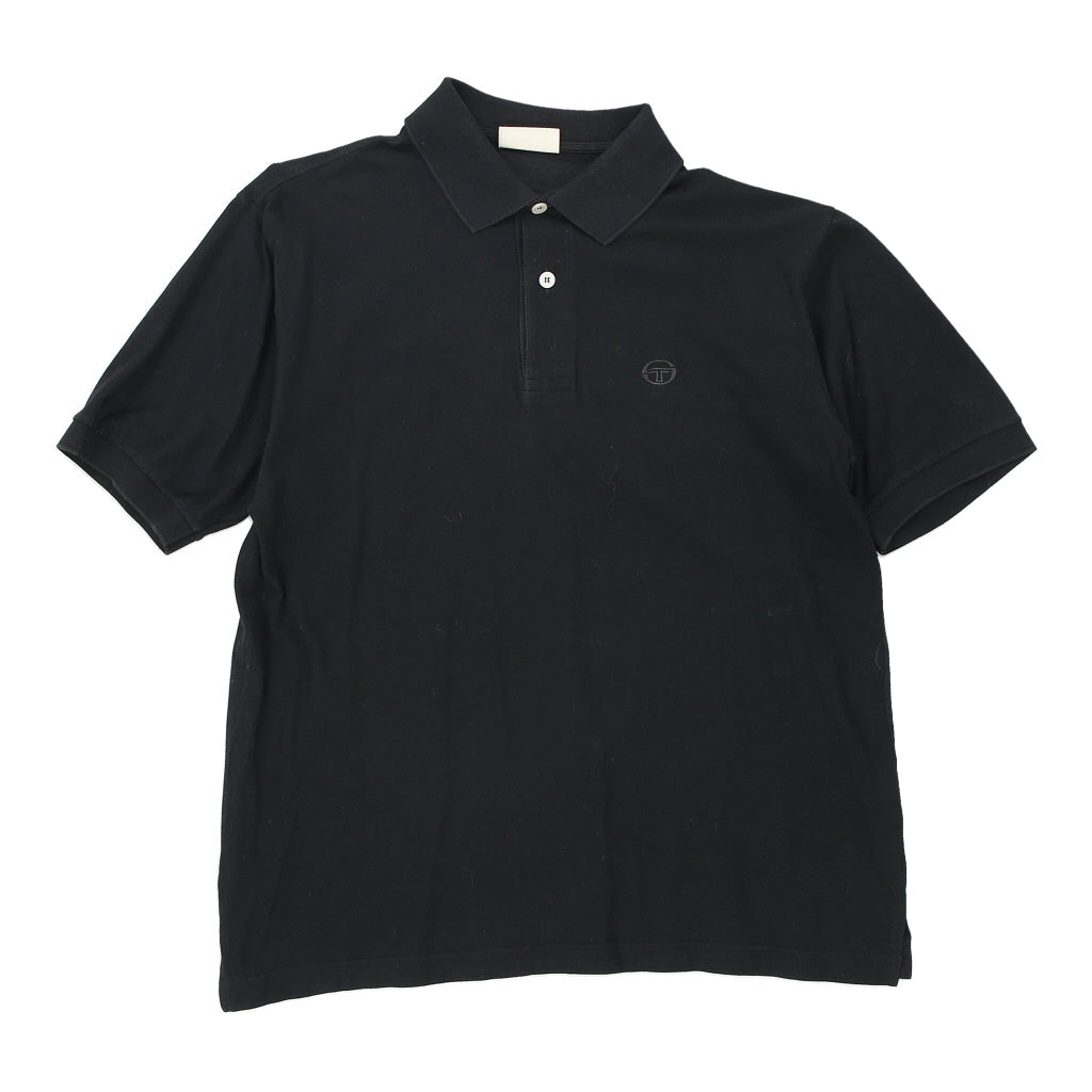 Image of Sergio Tacchini Polo Shirt - XL Black Cotton