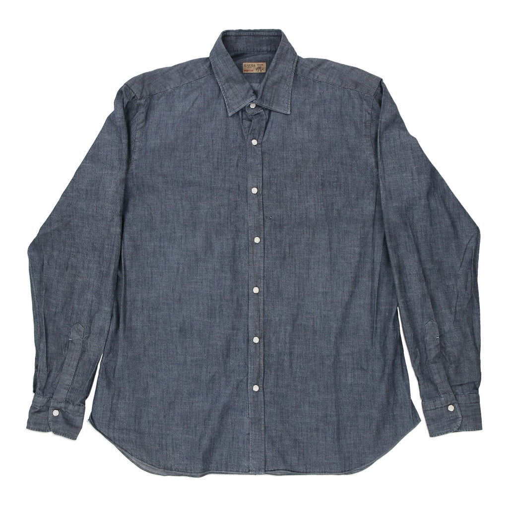 image of Barba Denim Shirt - XL Blue Cotton