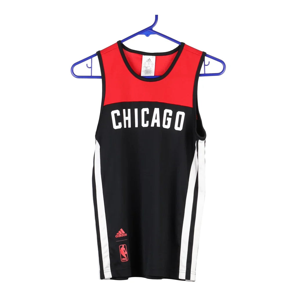 image of Age 11-12 Chicago Bulls Adidas NBA Jersey - Medium Black Polyester