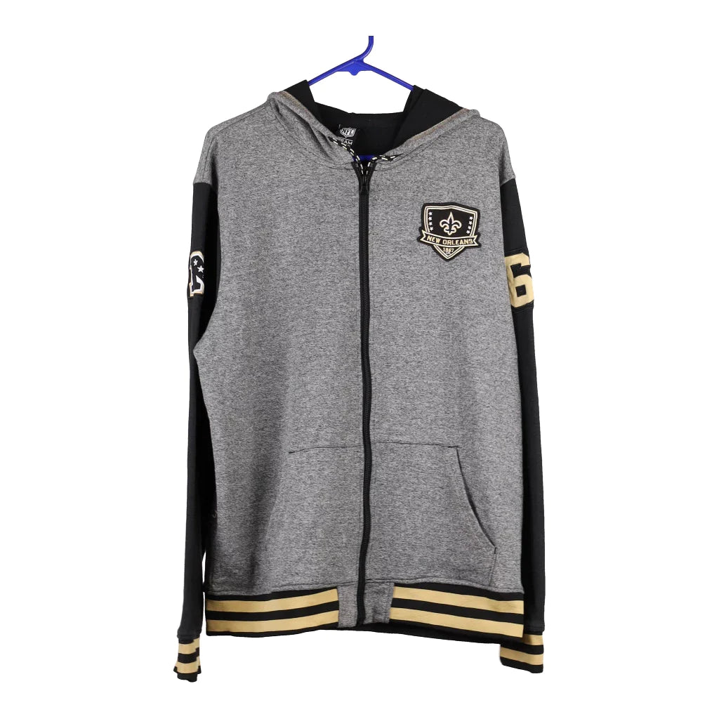 image of New Orleans Saints Nfl NFL Hoodie - XL Grey Cotton