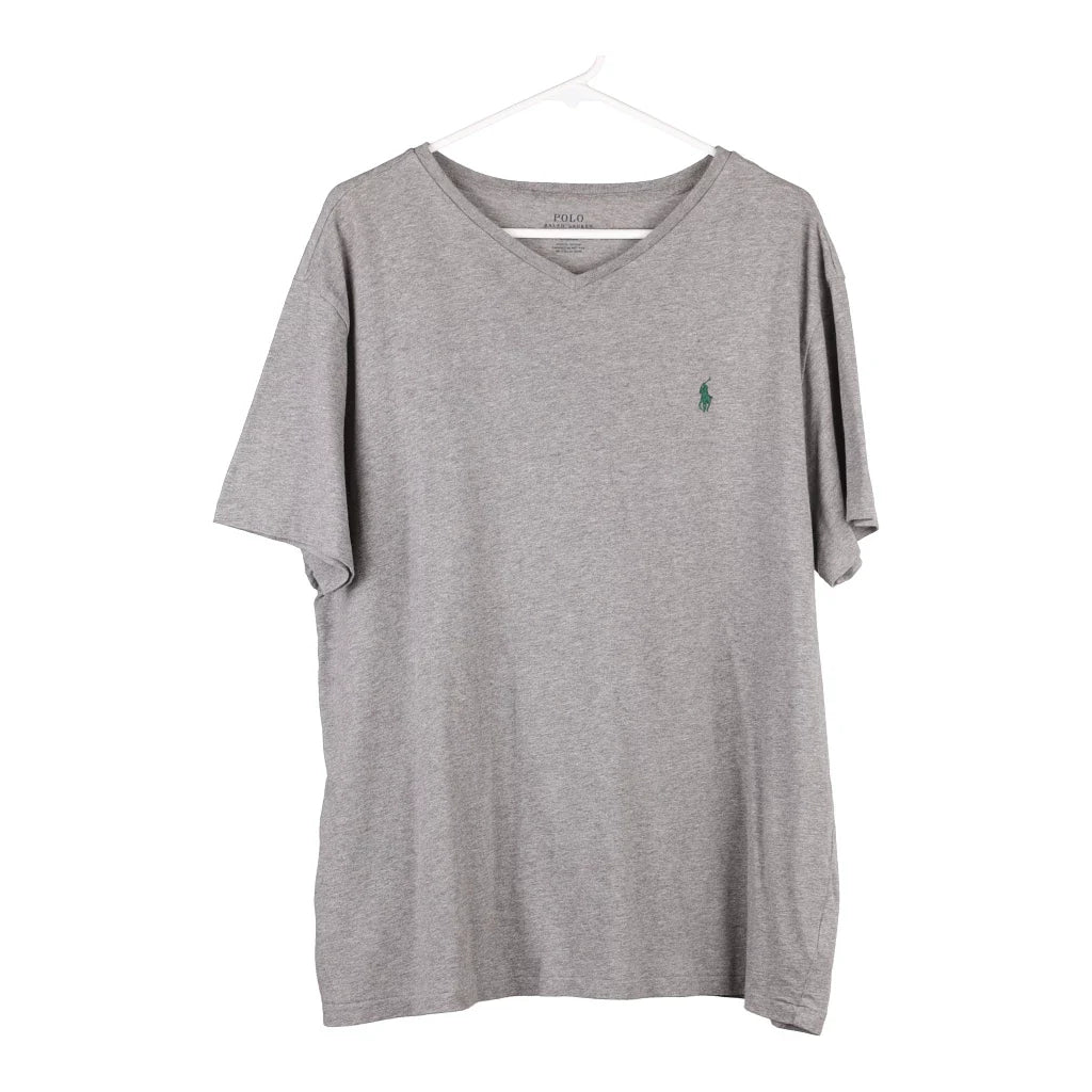 image of Ralph Lauren V-neck T-Shirt - XL Grey Cotton