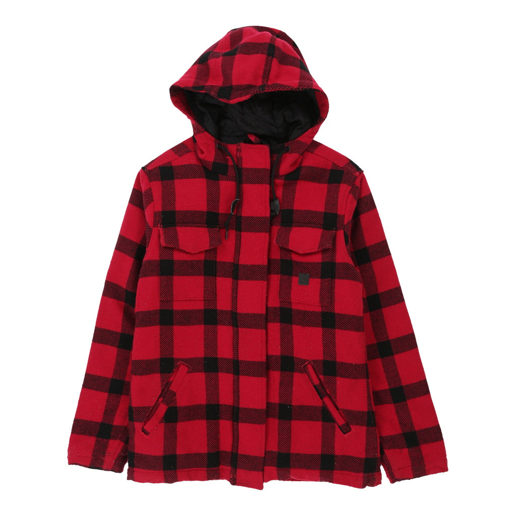 image of Carhartt Checked Jacket - Small Red Wool Blend