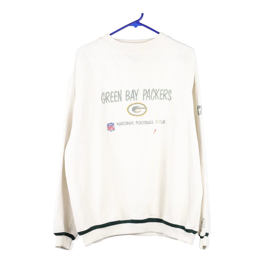 image of Green Bay Packers Logo Athletics NFL Sweatshirt - XL White Cotton Blend