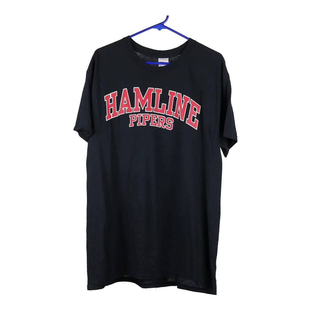 image of Hamline Pipers Gildan Graphic T-Shirt - Large Black Cotton