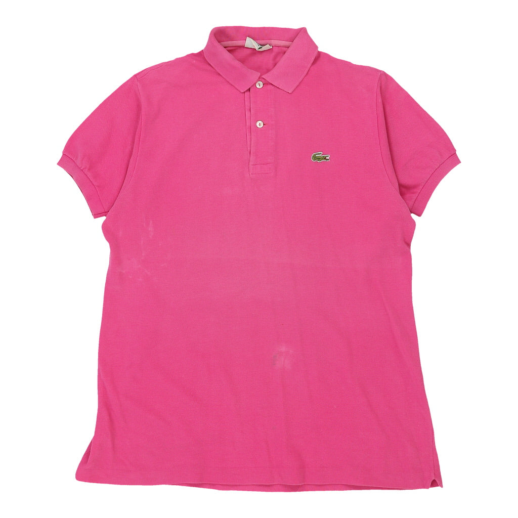 Image of Lacoste Polo Shirt - XL Pink Cotton