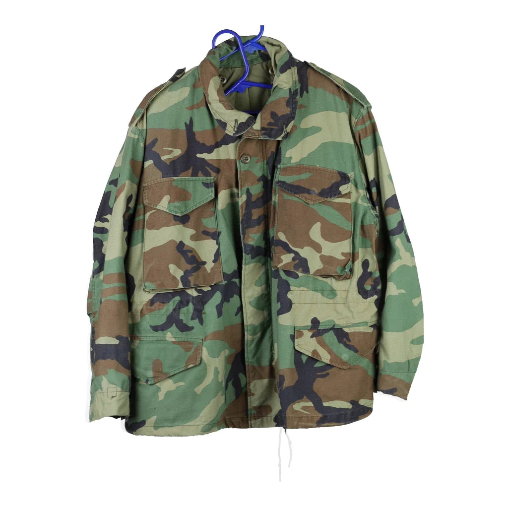 Image of Unbranded Camo Jacket - Medium Khaki Cotton Blend